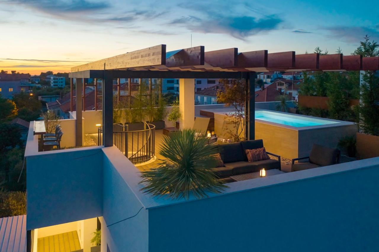 Penthouse Diem - Private Pool With Sea View Zadar Exterior foto